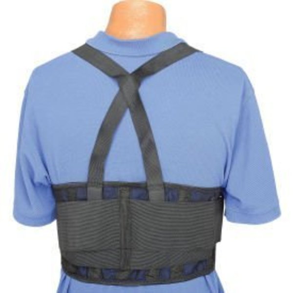 Pyramex Standard Back Support Belt, Adjustable Suspenders, Large, 38-47" Waist Size BBS100L